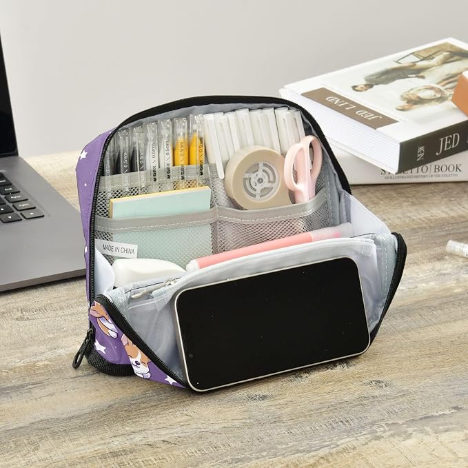 Little Cute Pet Dog Pencil Case Bag Boys Girls Kids | Large Pencil Pouch Pen Bag Holder with Big Capacity