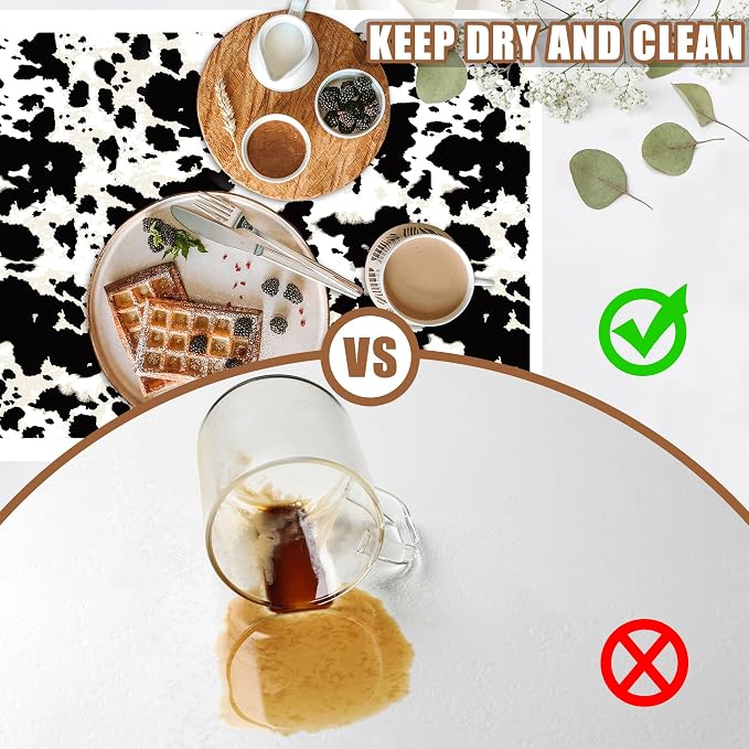 Dish Drying Mat Cow Print Coffee Bar Mat for Countertop Absorbent Drying Rack Pad Hide Stain Rubber Backed Dish Drainer Rack Pad Espresso Machine Dining Room Decoration 15.7 x 23.6 Inch