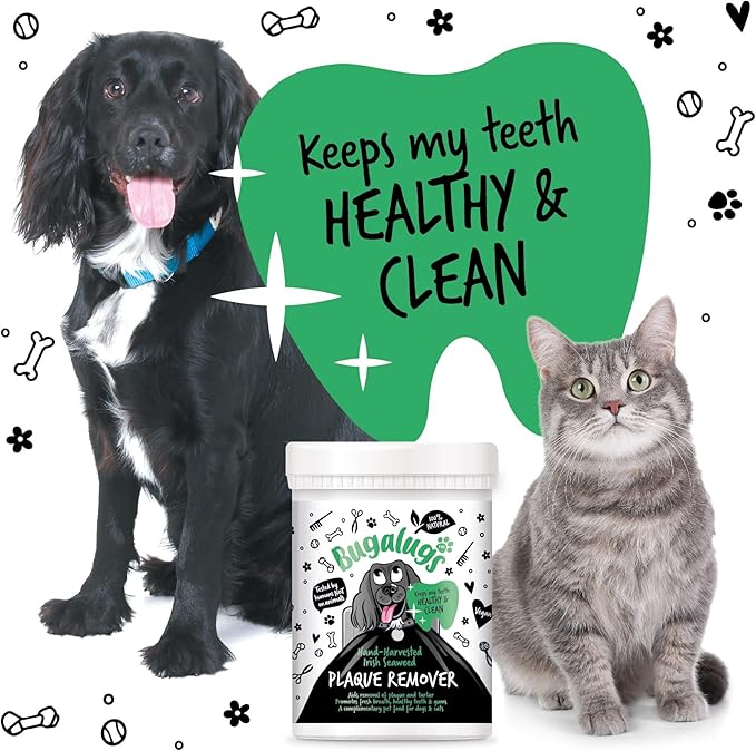 Plaque Off Remover For Dog 70g Teeth Bad Breath 100% Natural | Plaque Off Dogs No Need For Dog Toothbrush or Dog Toothpaste | Remove Dog Bad Breath Plaque Remover For Dogs Cats (70g)
