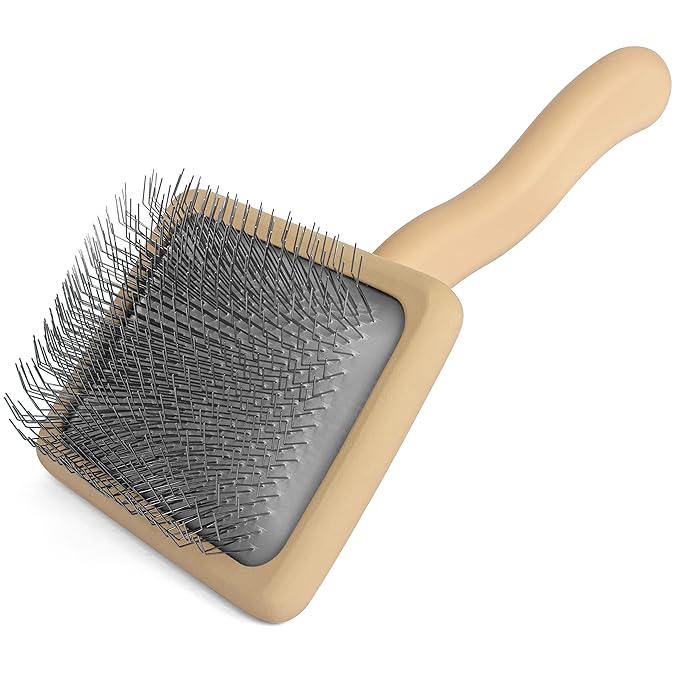Doodle Slicker Dog Brush - Perfect For Goldendoodle & Poodle Hair Maintenance - Medium to Long Hair Breeds - Detangle, Brush, & Fluff Like a Pro - Goldendoodle Must Haves by Freshly Bailey