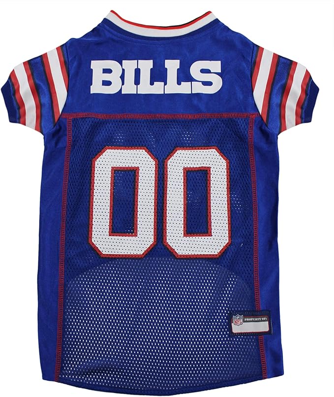Pets First NFL AFC East Mesh Jersey for Dogs, Small, Buffalo Bills