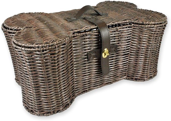 Bone Dry Pet Toy Storage Basket - Durable & Stylish Medium/Brown