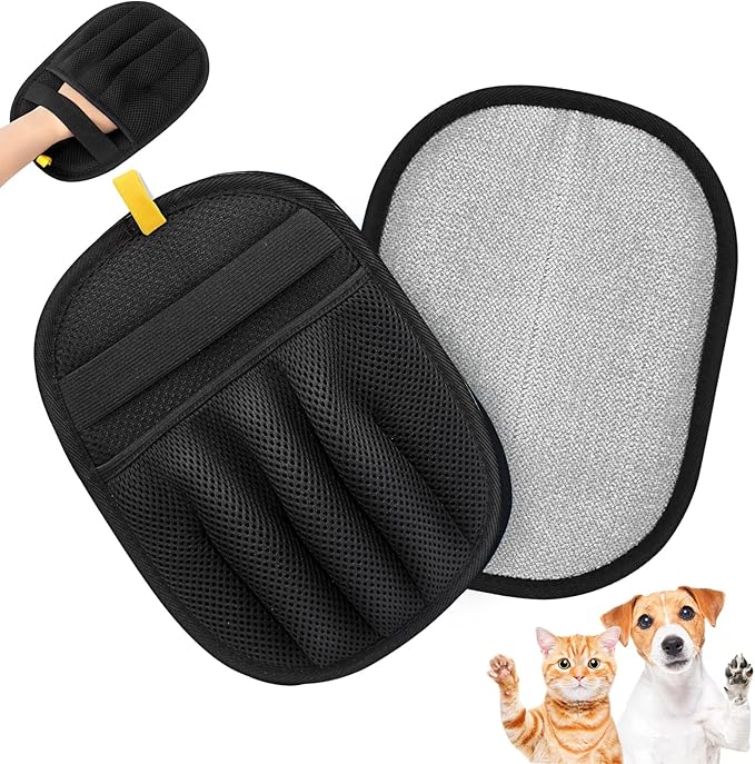 Coppthinktu Pet Hair Removal Glove for Dogs Cats, Pet Hair Remover Brush Electrostatic Five-Finger Dog Hair Remover Tool, Upgraded Reusable Magic Brush for Clothing, Laundry, Carpet, 1 PCS