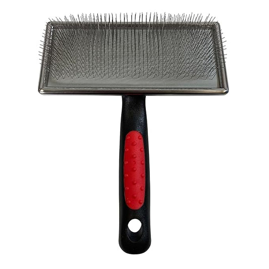 Ryan's Pet Supplies Paw Brothers Flat Slicker Brush for Dogs, Dog Brush for Long Haired Dogs, Professional Grade, Coated Tips, Gentle on Skin, Maximum Coverage, Extra Large
