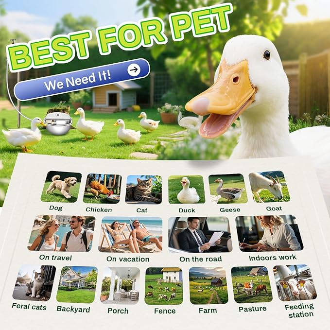 Automatic Animal Drinking Water Bowl with Float Valve, Extended Pipe & Drain Hole, Stainless Steel Waterer Feeder Farm Dog Dispenser Kit Self Filling for Livestock Horse Goat Water Trough