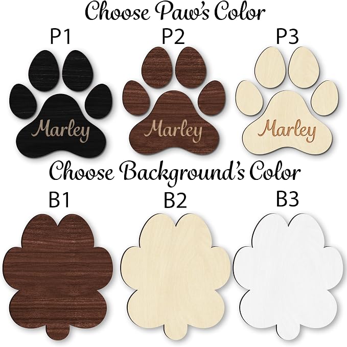 Personalized Dog Leash Holder, Custom Dog Paw Harness Wall Hanger Organizer with Name, Decorative Hooks for Leashes, Keys, Collars, Leash Rack Wall Mount for Entryway, Hallway, Gift for Pet Lovers
