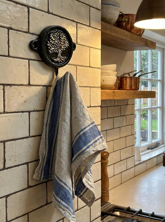 Aluminium Tree of Life Wall Hook for Entryway, Bathroom & Bedroom | Rustic Decorative Coat Hook Rack | Heavy Duty Wall Mounted Organizer for Keys, Towels, Bags, Hats & Home Décor