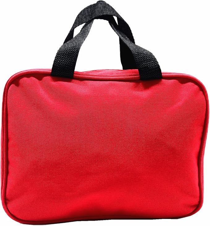 First Aid Bag Empty Medical Bags Travel Rescue Pouch First Responder Storage Compact Survival Medicine Bag for Car Home Office Kitchen Sport Outdoors Field Trips (Red)