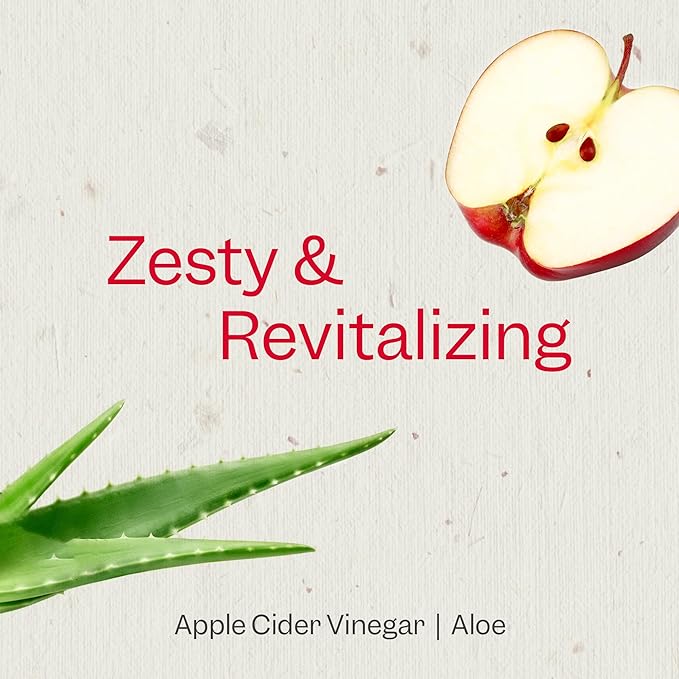 Renpure Apple Cider Vinegar & Aloe Shampoo, Plant-Based – Clarifies, Removes Residue and Nourishes for Shiny, Healthy Hair – For Dull Hair - Apple Cider Vinegar, Aloe Leaf Juice – 24 Fl Oz