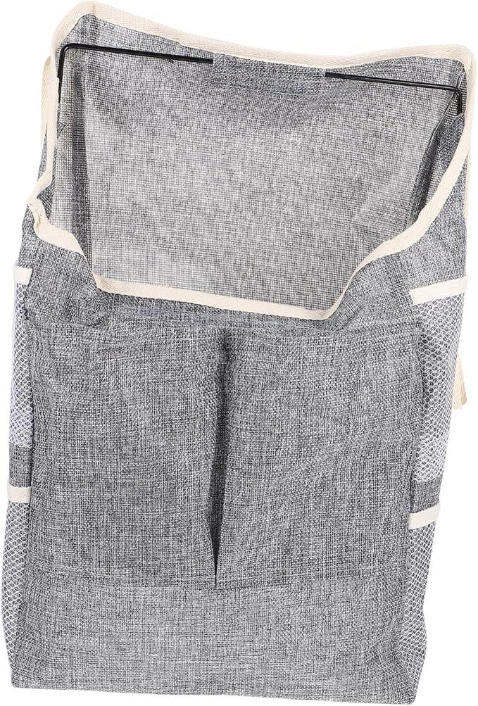 Pet Storage Pouch Breathable Hanging Organizer for Toys and Food Household Accessory Grey Convenient and Safe for Pets Boys and Girls and Home Organization