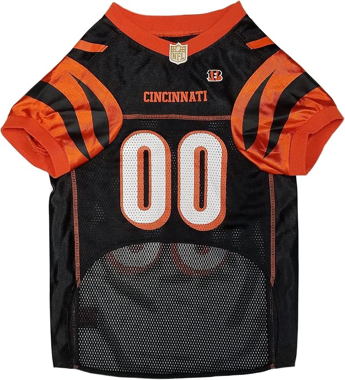 Pets First NFL Cincinnati Bengals Dog Jersey, Size X-Large, Football Shirt Costume for Pet, Dog Sports T-Shirt, NFL Team Clothing for Cats, Licensed Pet Apparel Available in 7 Sizes and 32 Teams
