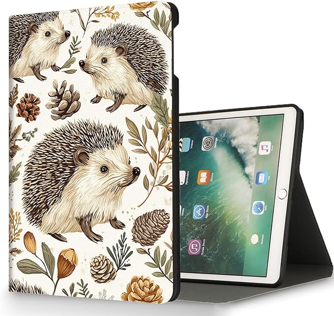 for Microsoft Surface Pro X/Pro X Plus-13 2019/2020/2021/2024 Tablet Case,Auto Wake/Sleep,Adjustable Stand Protective Cover - Hedgehog