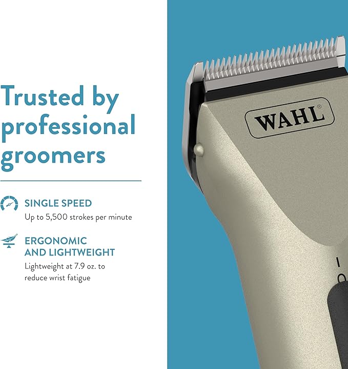 Wahl Professional Animal Arco Equine Horse Cordless Clipper Kit, Champagne (8786-800)