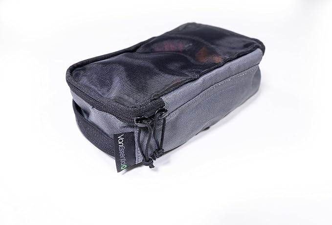 Packing Cube with Transparent Mesh Top X-Small - Charcoal Gray