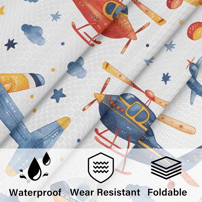 Airplane Compression Packing Cubes Cartoon 6 Set Travel Packing Cubes for Suitcases Lightweight Expandable Organizers