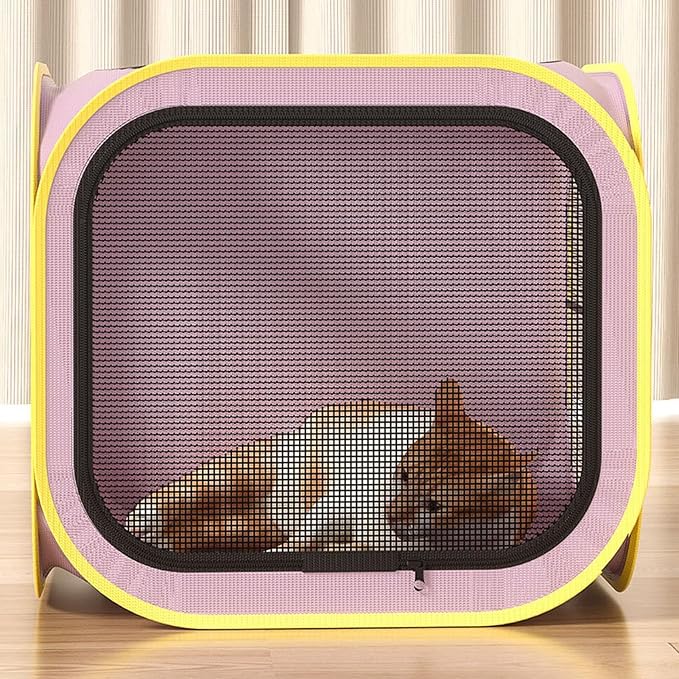 Cat Dryer Foldable Dog Drying Cage | Dog Blow Dryer Box for Puppy Dog Home Room Grooming Bath Wash Outdoor