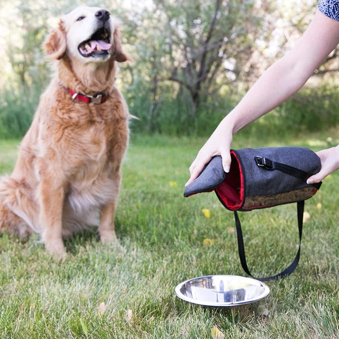 Kong Kibble Storage Dog Food Travel Bag - Portable Food Container for Pets