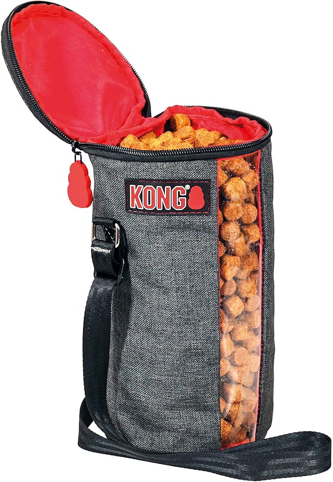 Kong Kibble Storage Dog Food Travel Bag - Portable Food Container for Pets