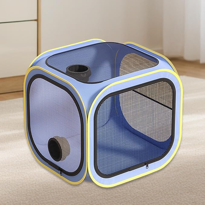 Pet Drying Box – Foldable Dog Grooming Tent, Quick Drying Hair Bag, Anti Hair Fly Cat Box | Easy Setup Lightweight Design for Home Bathing Grooming Use