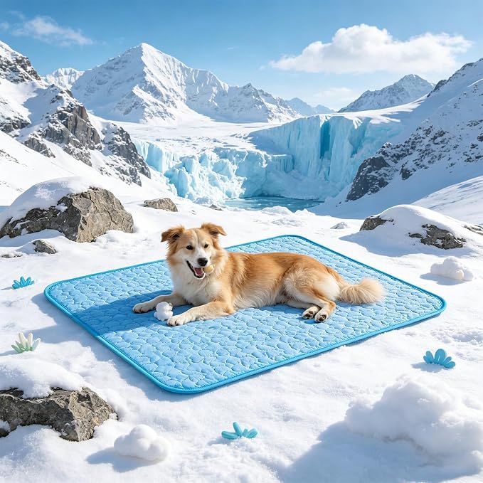 Cooling Mat Summer Washable Cat Cooling Mat for Pet Anti-Slip Sleeping Rug | Summer Breathable Washable Mat Cushion For Puppy Kennel Carrier Indoor Outdoor Sleeping And Travel Washable Cat Cooling Mat