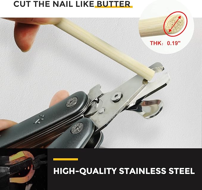 Best Dog Nail Trimmer for Anxiety Sensitive Dog, Silent Sharpest Smoothest Dog Nail Clippers for Thick Nail Large Dogs, 3-in-1 Build-in Comb & Nail File, Heavy Duty Professional Canine Nail Clipper