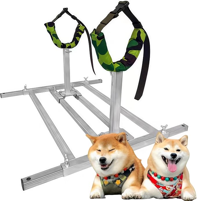 Adjustable Dog Breeding Stand - Professional Grooming & Bathing Rack for Miniature Dog | Sturdy, Safe & Comfortable Design | Easy to Clean (S)