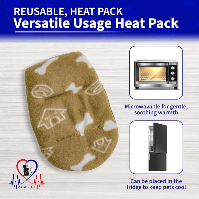 Pet Fit For Life Cuddle Pup Toy with Heartbeat & Heat Pack - 23" Long Large | Heartbeat & Heat Pack with USB Rechargeable Design. Huggable Teddy Bear Texture for Crate Training and Cozy Comfort.