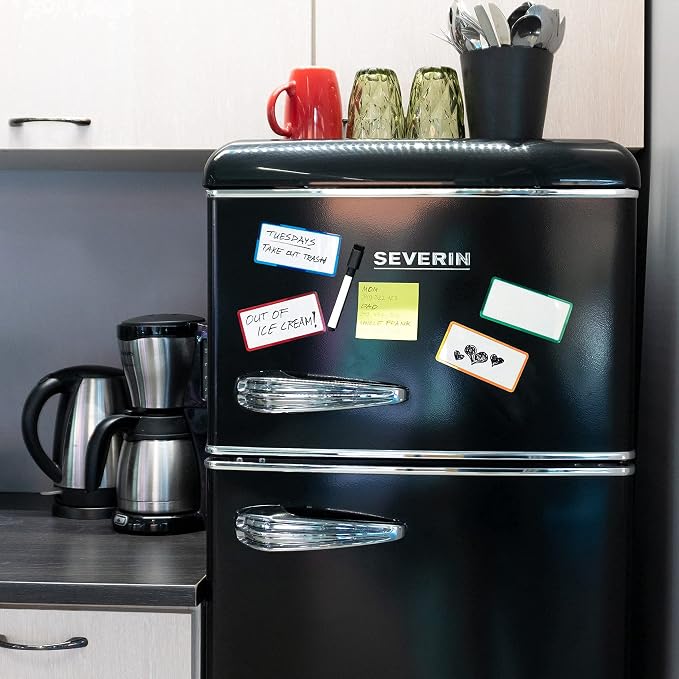 24 Pieces Big Dry Erase Magnetic Labels 4.2" x 2.1" | Writable Magnetic Name Tags Strips Plates Dry Erase Magnets for Whiteboard Classroom Locker Refrigerator Metal Shelves Crafts | Bonus Included