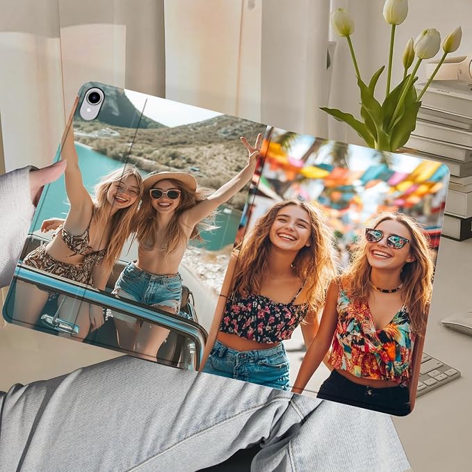 Custom Photo Personalized Flip Case for Samsung Galaxy Tab S11 11 inch(2025),Model Code: SM-X730/X736B, Samsung Galaxy Tablet Customized Picture Text Leather Stand Cover Protective Case