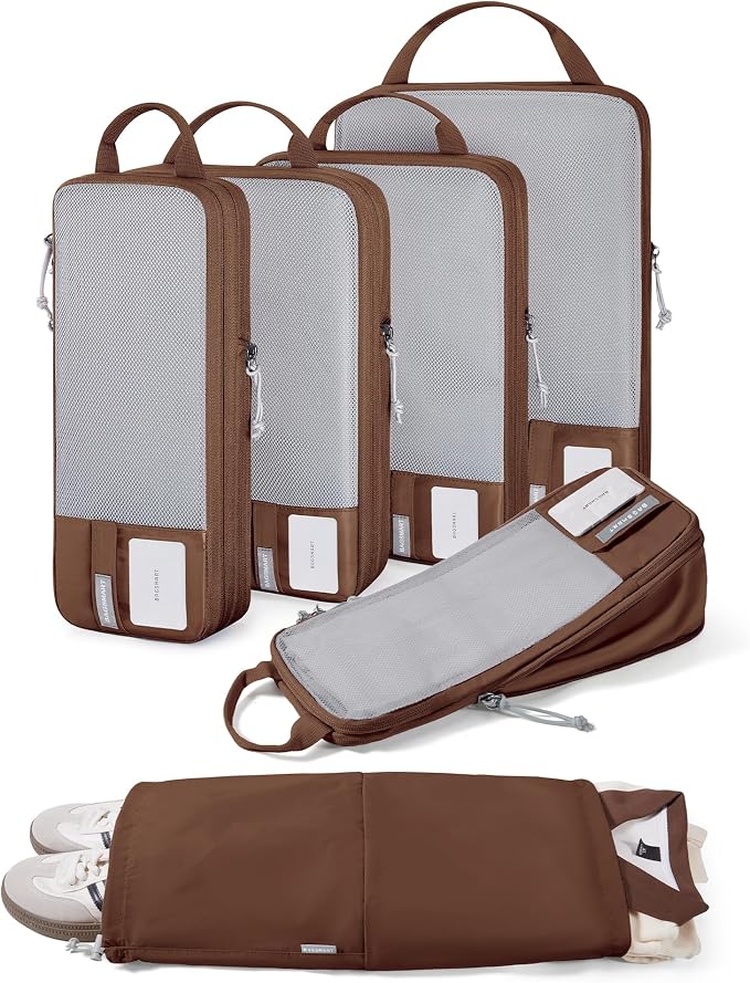 BAGSMART Compression Packing Cubes for Travel Essentials | 14 Set /6 Set /4 Set/2 Set, Lightweight, Durable