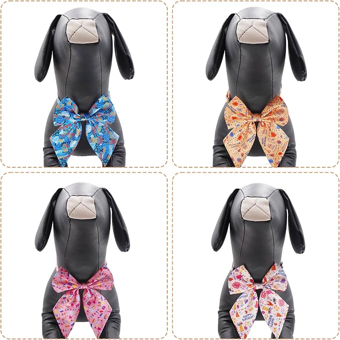 PET SHOW 10 Pack Happy Birthday Sailor Dog Bowties for Small Dogs