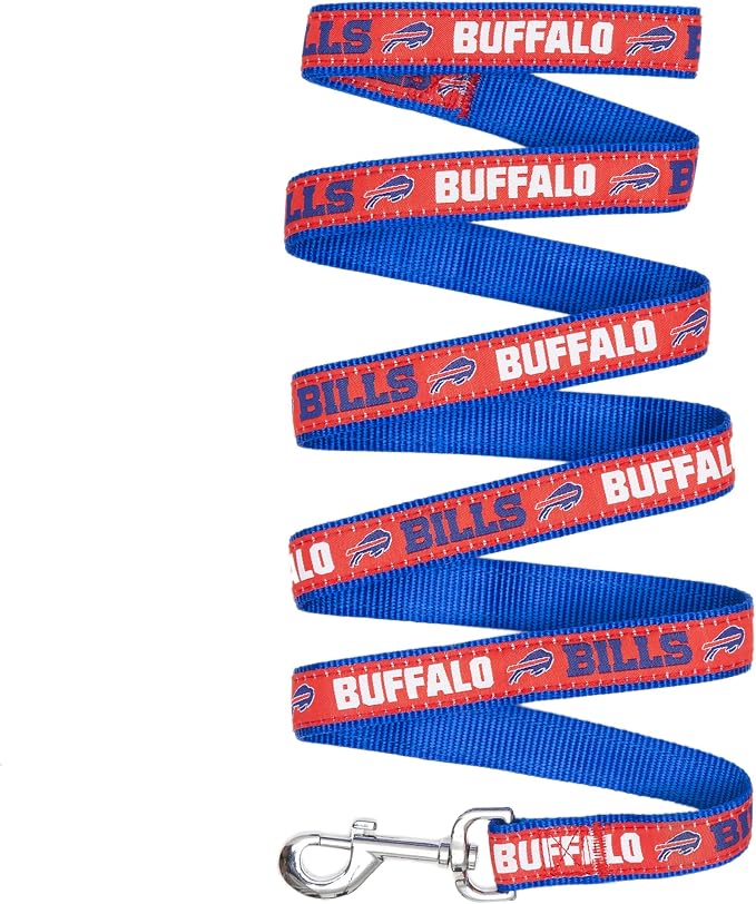 NFL PET Leash Buffalo Bills Dog Leash, Large Football Team Leash for Dogs & Cats. A Shiny & Colorful Cat Leash & Dog Leash Licensed by The NFL
