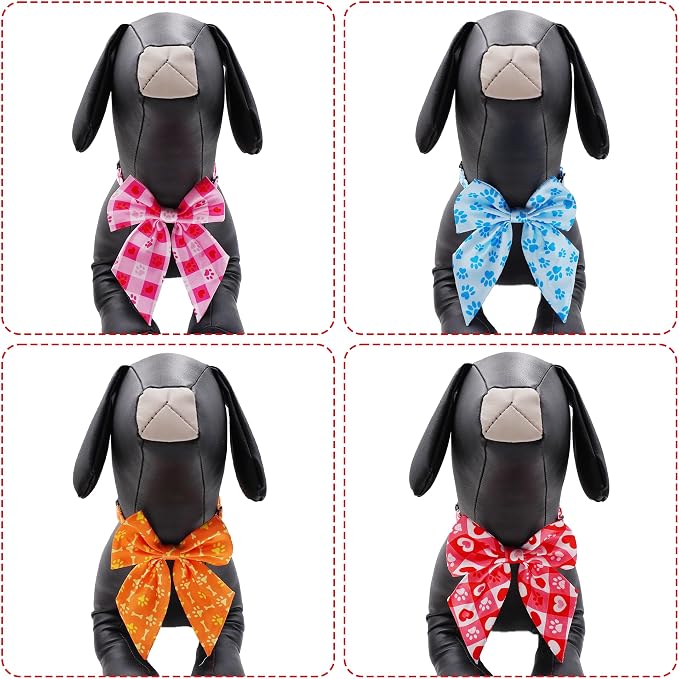 PET SHOW 10 Pack Paw Sailor Dog Bowties for Large Dogs