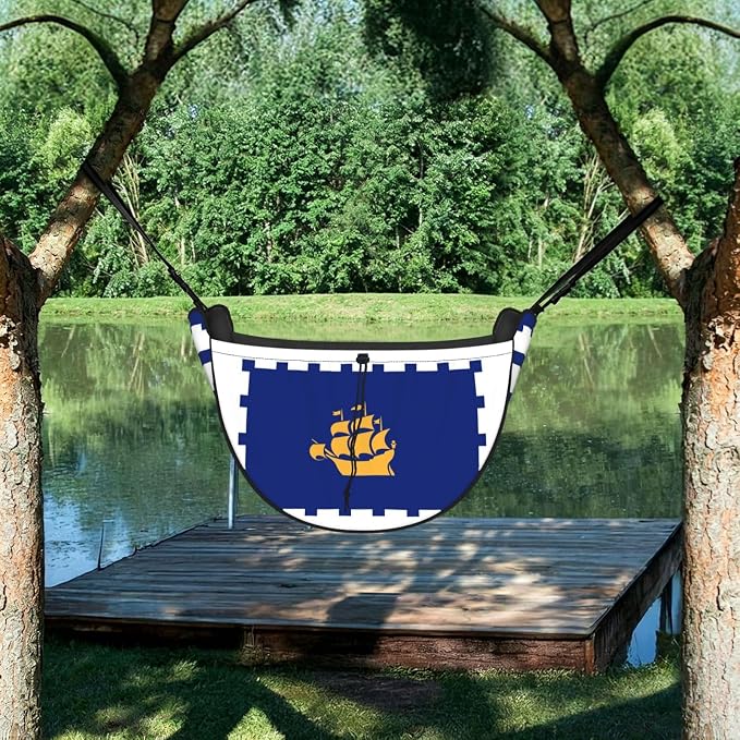 Quebec City Flag Car Seat Organizer-Backseat Storage Bag for Travel | Waterproof Durable. Holds Snacks Gear Essentials. Fits Most Cars.
