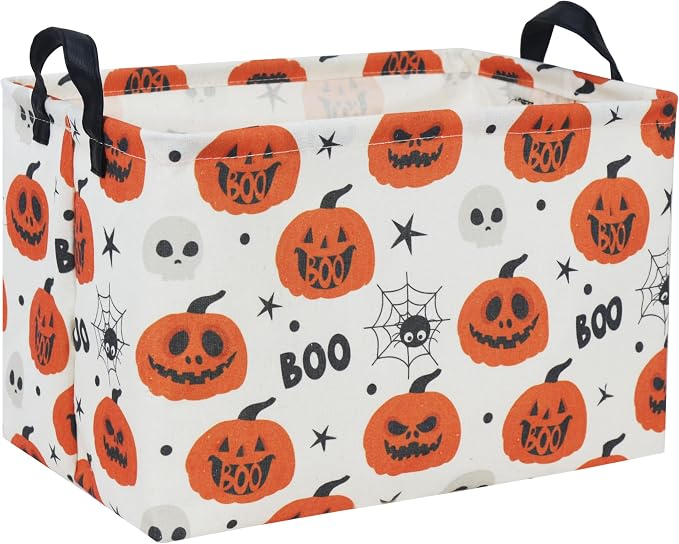 Rectangle Baskets Halloween Basket Spider Storage Bin for Room Decor Gift Basket(Spider Halloween)