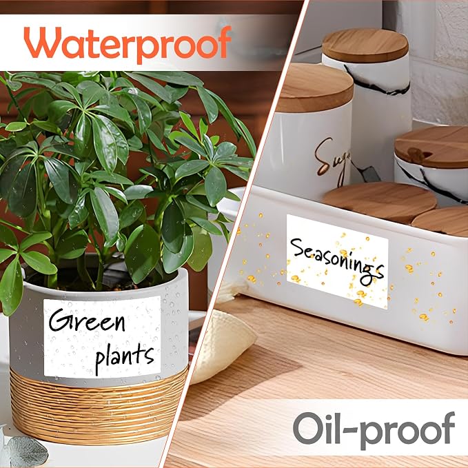 Homrelaxy 180 Pcs 4"x6" Large Labels for Storage Bins, Removable Tote Label | No Residue White Storage Bin Labels, Waterproof & Oil-Resistant & Tear-Resistant Stickers, For Plastic Bins, Boxes and Cases