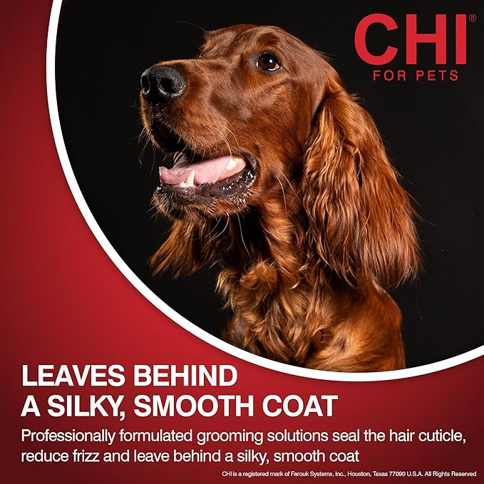CHI for Dogs Tearless Puppy Shampoo with Silk Protein, Gentle Dog Wash for Young Coats, pH Balanced Sulfate and Paraben Free Formula, Puppies 8 Weeks+, Made in the USA, 16 Fl Oz