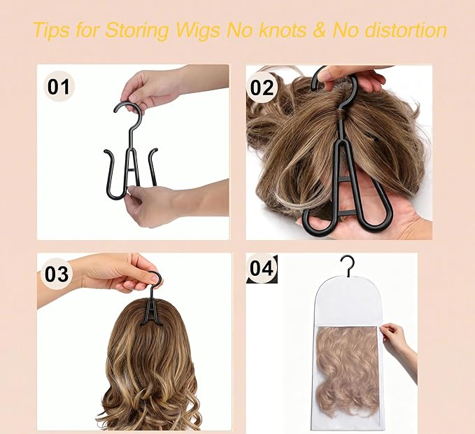 100% Cotton 133 Thread Count Wig Storage Bag, 2 Pack, White, 24 x 11.4 In | Breathable, Washable, Dustproof Mesh Bag for Hair Extensions, Travel & Household Storage