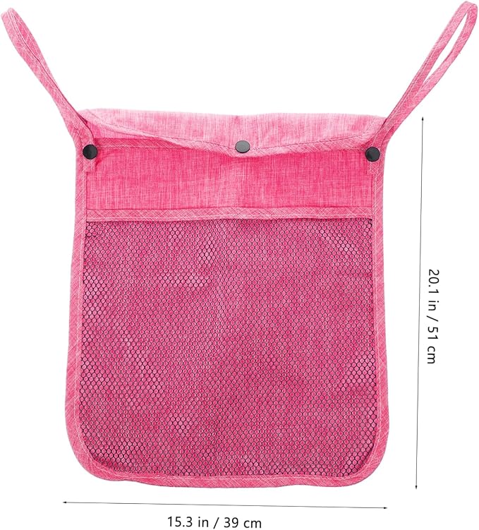 ibasenice Mesh Stroller Organizer Bag Versatile Hanging Storage for Diapers Bottles Toys Material Stylish Design for Pet Strollers and Outings