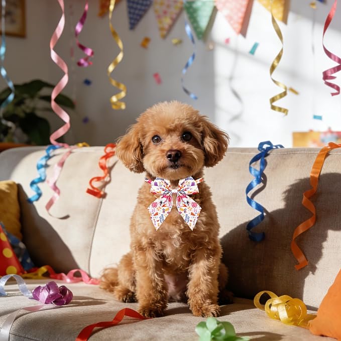 PET SHOW 10 Pack Happy Birthday Sailor Dog Bowties for Small Dogs