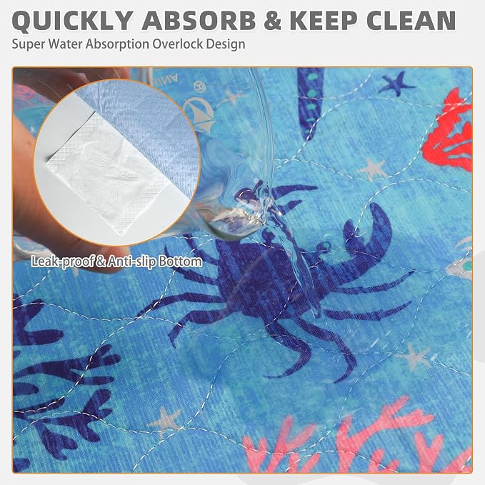 Summer Washable Pee Pads for Dogs, 2 Pack Super Absorbent Reusable Puppy Training Pads Waterproof, Nonslip & Leak-Proof Dog Pee Pads,Large Pet Mats Whelping Pads for Floor,Crate,Couch,36"x41"