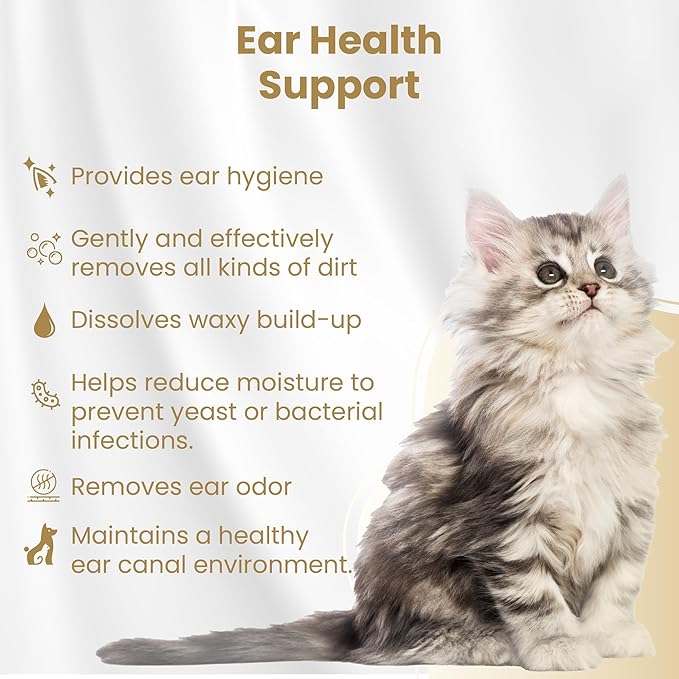 Bio PetActive BioOtic Ear Cleaner for Dogs and Cats | 3.38 fl oz