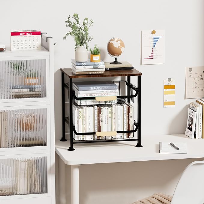 Fruit Vegetable Basket for Kitchen,3 Tier Pantry Organizers and Storage,Snack Organizer for Countertop,Pantry Cart,Metal Wire Storage Shelf Organizer Baskets for Kitchen, Pantry, Bathroom