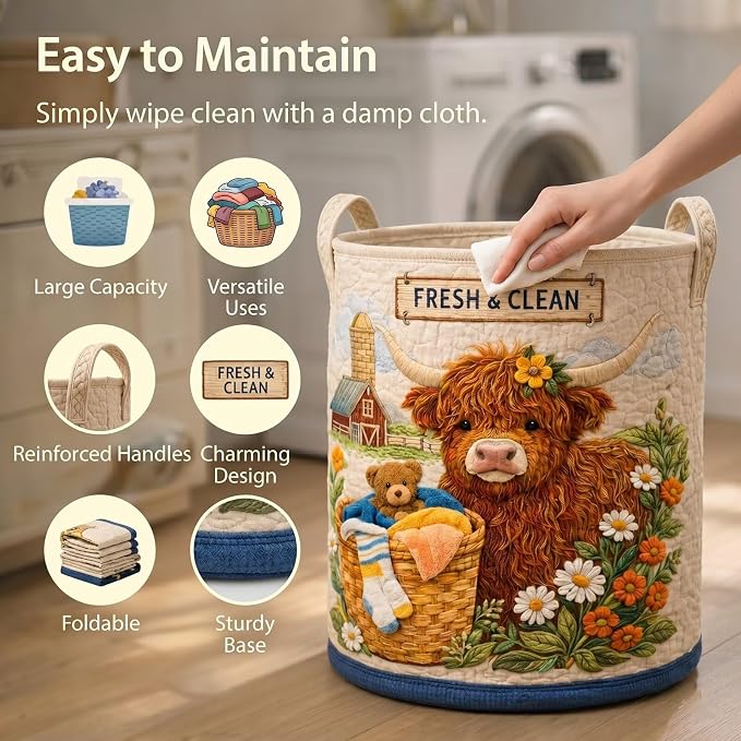 Floral Black Cat Laundry Hamper Large Fabric Storage Basket Mystical Moon and Star Toy Organizer Bin for Bedroom Living Room Decor(20" x 28")