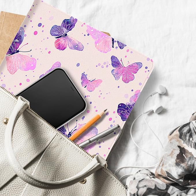 for Microsoft Surface Pro 8-13" 2021 Tablet Case,Auto Wake/Sleep,Adjustable Stand Protective Cover - Watercolor Butterfly
