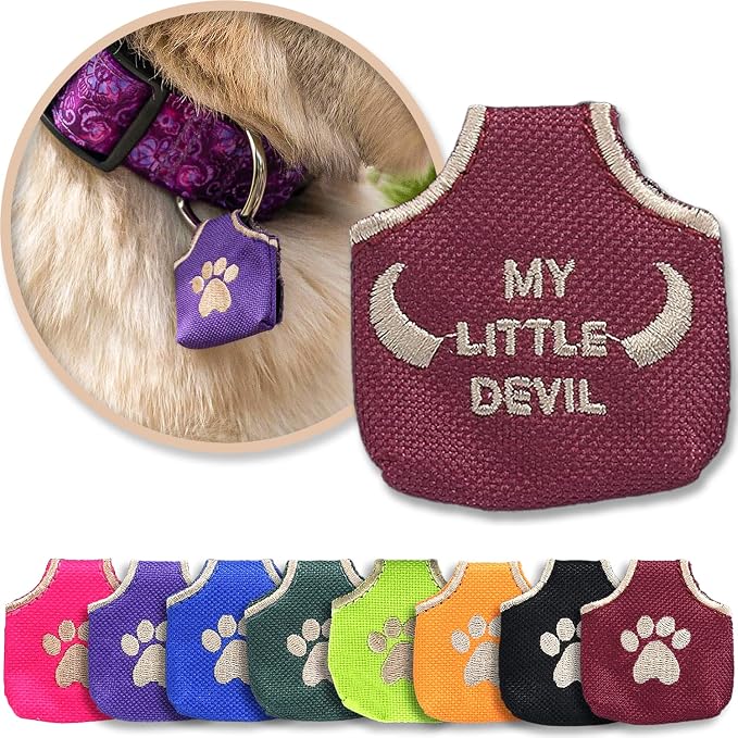Woofhoof Dog Tag Cover (Burg My Little Devil)