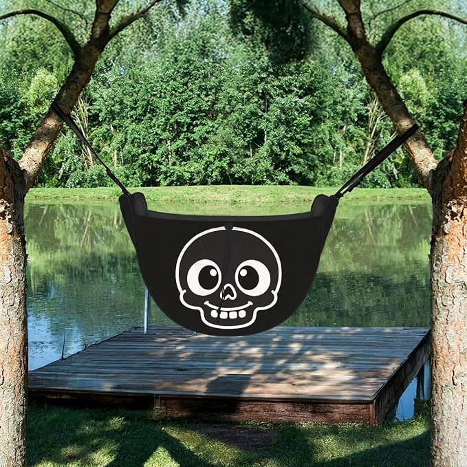 Cute Flat Skull Car Seat Organizer-Backseat Storage Bag for Travel | Waterproof Durable. Holds Snacks Gear Essentials. Fits Most Cars.