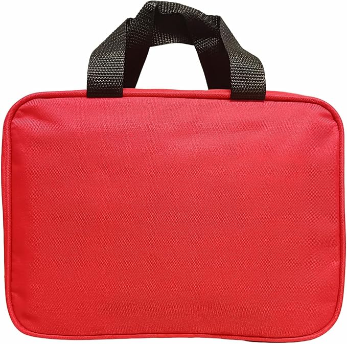 First Aid Bag Empty Emergency Medical Pouch First Responder Storage Compact Survival Medicine Bags for Sport Outdoors Car Office Pet Dog Cat (Red HQ)