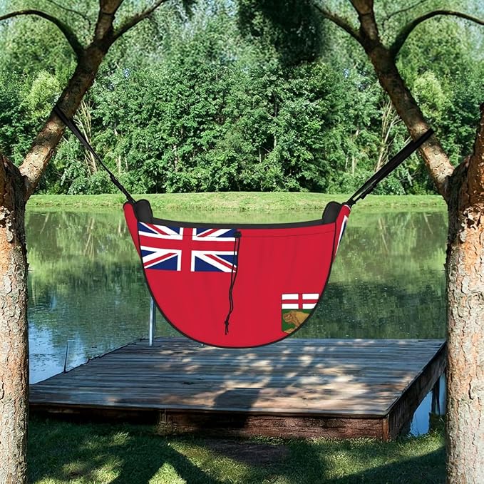 Flag of Manitoba Car Seat Organizer-Backseat Storage Bag for Travel | Waterproof Durable. Holds Snacks Gear Essentials. Fits Most Cars.