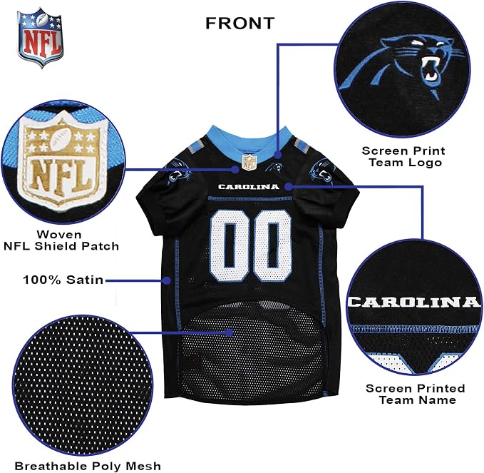 NFL CAROLINA PANTHERS DOG Jersey, X-Small